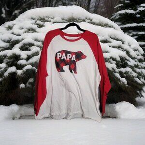 Place XXXL Papa Bear Long Sleeve T-shirt